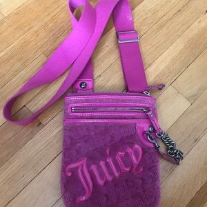 Juicy Couture Purple Velour Crossbody Bag